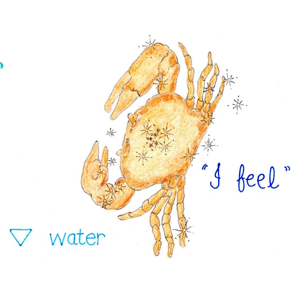 Astrology star sign Cancer print
