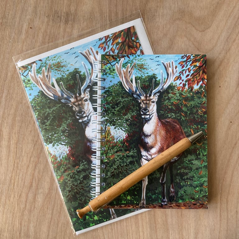 Stag Notebook and Card