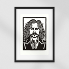 Hand Carved Sirius Black Inspired Linocut Print – Limited Edition