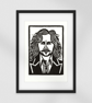 Hand Carved Sirius Black Inspired Linocut Print – Limited Edition