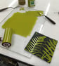 'Ferns'  concertina sketchbook, note book covered with hand printed linocut - Image 4