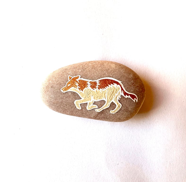 Copper Wolf Stone - MADE TO ORDER