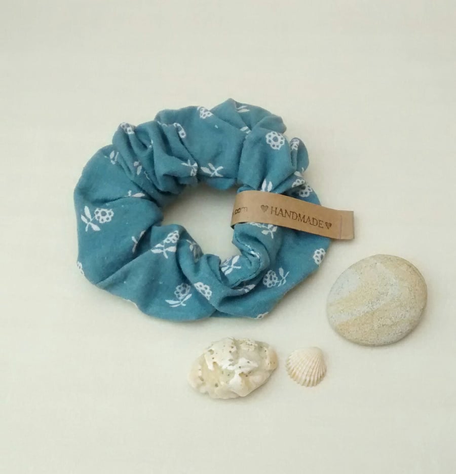Scrunchie, Blue Floral Laura Ashley Fabric