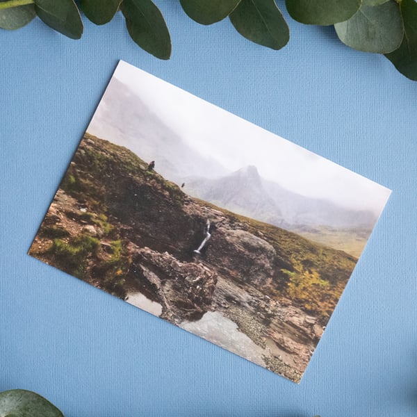 Isle of Skye, Scotland - Blank Landscape Greetings Card & Envelope