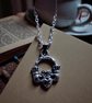 18" Silver Plated Necklace With A Celtic Claddagh Pendant 