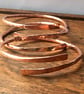 Adjustable Copper Bangle - Copper Wrap Bangle - Raw Copper Arthritis Jewellery - - Image 1