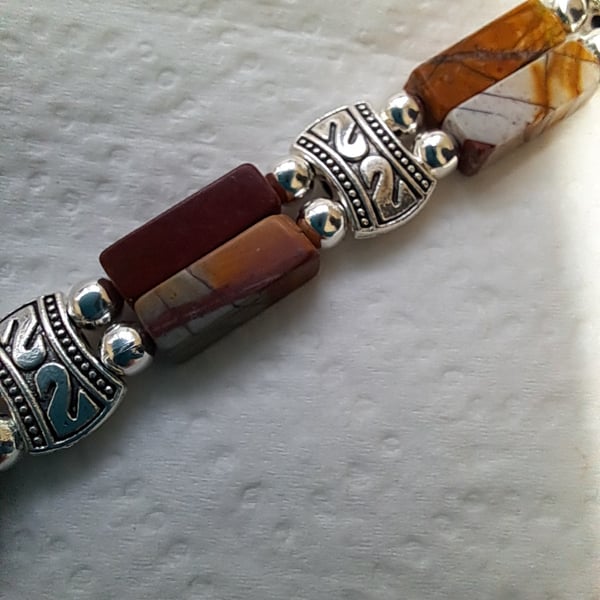Beaded Leather Bracelet 