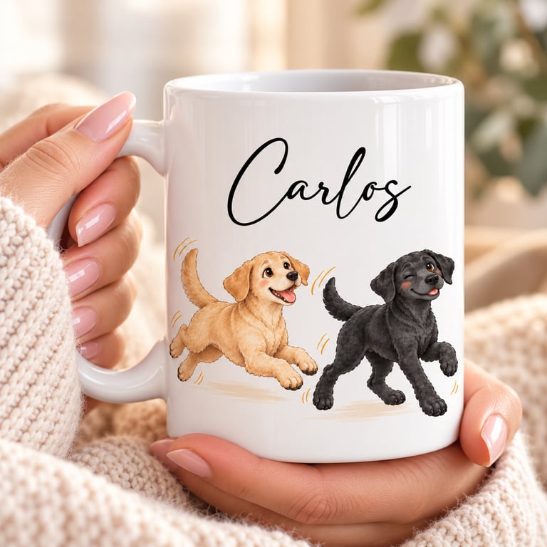 Personalised Labrador Mug with Name – Gift for Dog Lovers