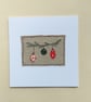 Embroidered Baubles Christmas Card - Image 3