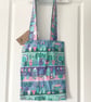 Handmade Upcycled Retro Shelf Lindy Bop Dress Tote Bag