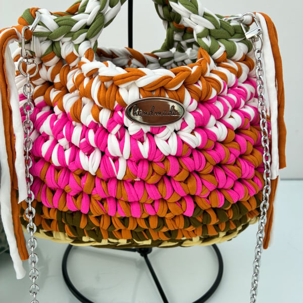 Handmade crochet handbag 