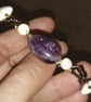 Amethyst and Howlite Crystal Wired Bangle - Image 5