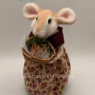 Needle Felted Mouse and Baby - Decoration