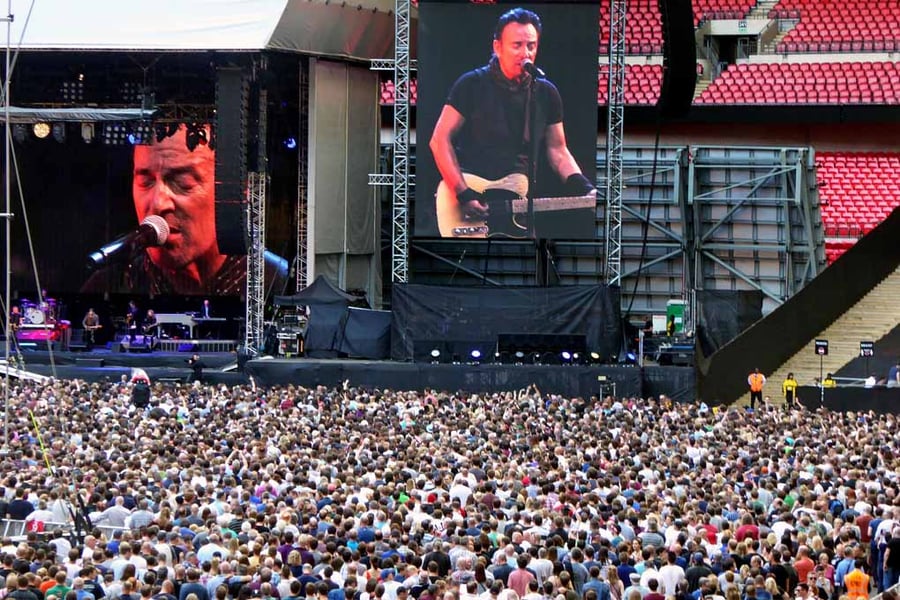 Bruce Springsteen Live At Wembley Stadium Photograph Print