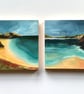 Mini original abstract seascape