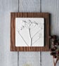 Cow Parsley Plaster Cast Tile: Botanical Wall Art - Image 2