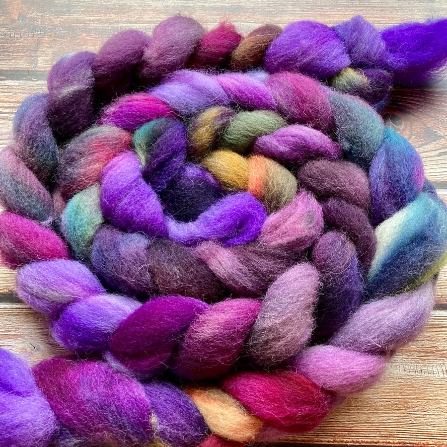 Stricken Lonk spinning fibre 100g Beginner Spinner ooak