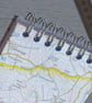 A7 Handmade Spiral Notebook with Recycled Map Cover - Image 10
