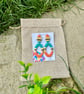 Oval Strike Dangle Earrings - Image 3