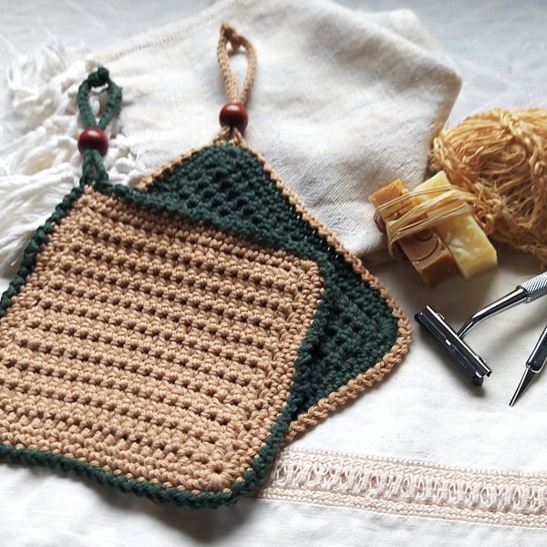  Gift for him, organic washcloths, face cloths, 100% certified cotton