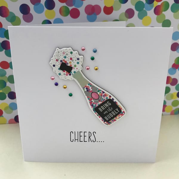 Celebration Card - Cheers Card 