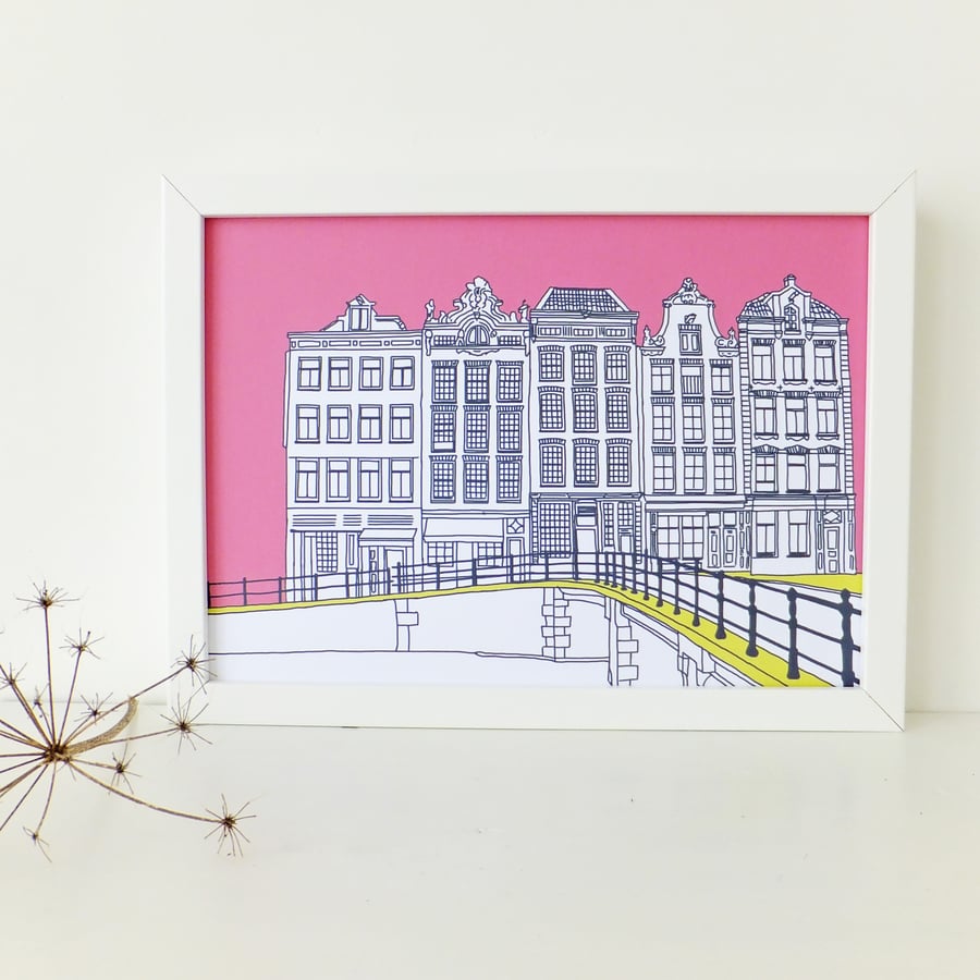 Amsterdam Picture - Hot Pink