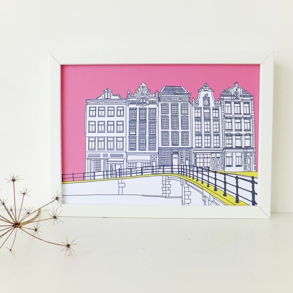 Amsterdam Picture - Hot Pink