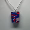 Marble clay glass pendant 