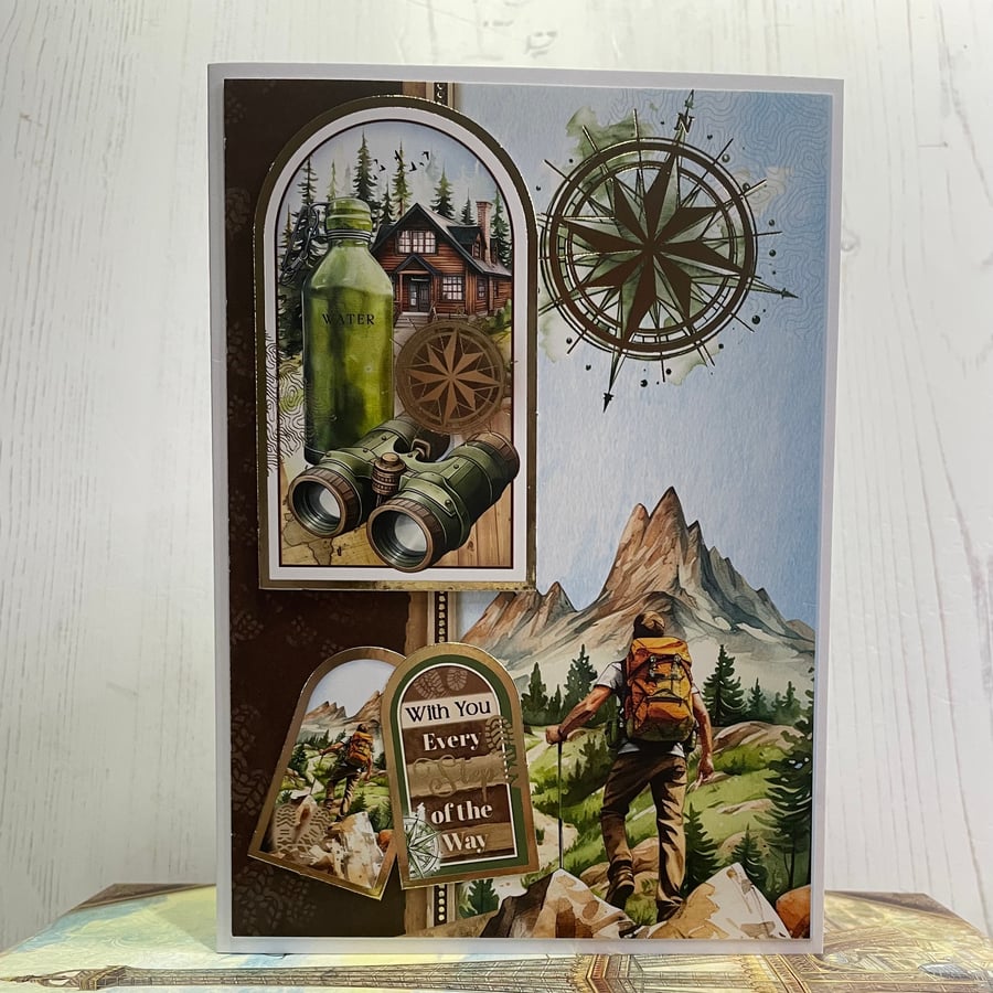 Greeting Card  - The Great Outdoors - With you Every Step of the Way - C205