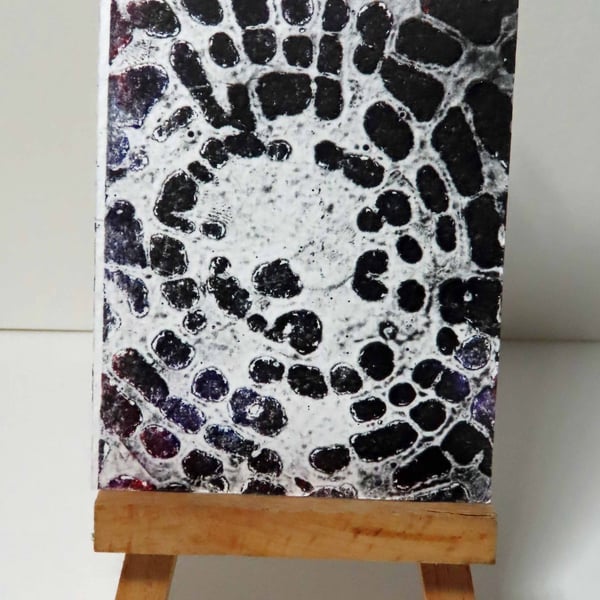 ACEO Entwine 6 Original Collagraph Print OOAK 