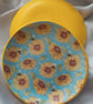 Polka Dot Sunflower Trinket Tray