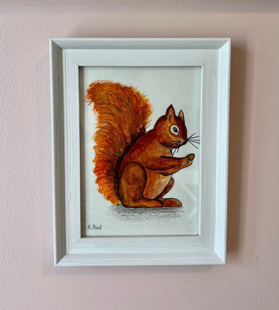Squirrel painted artwork