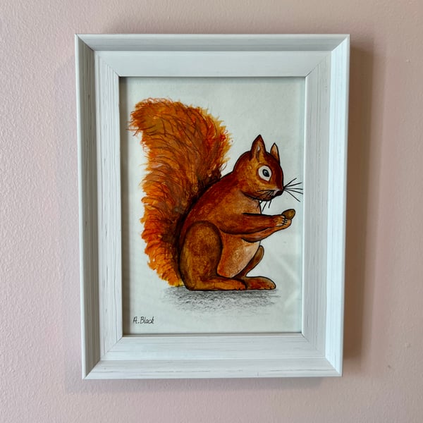 Squirrel painted artwork