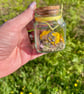 Fae Folk Meadow Jar – Pressed Flower Summer Cottagecore Decor