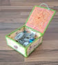 Container for small desk items - with lid and button closure, multicoloured - Image 3