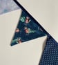 Cute foxes Christmas bunting  - reversible  - Image 2