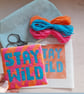 Stay Wild Modern Needlepoint Kit – Zebra Print Beginner Craft Kit - Image 6