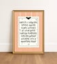 Halloween Quote Decor, Spooky Art Print, Autumn Decorations. - Image 1