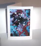 Art Card Sagittarius Constellation Original Painting Keepsake Letterbox Gift - Image 1
