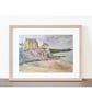  Art print of Cawsand Beach Cornwall from original watercolour painting A4 - Image 2