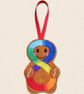 Neurodiversity Gingerbread Decoration - Embroidered Infinity Character - Image 2