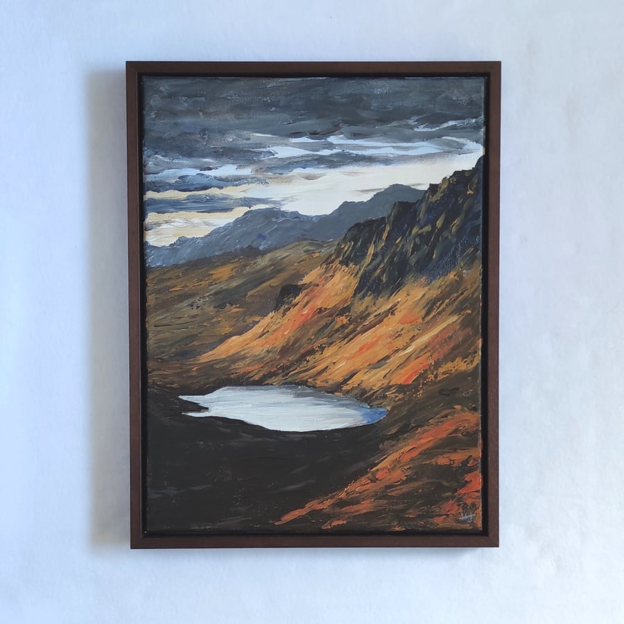 Quiraing lands Isle of Skye: A dramatic Scottish autumn landscape 