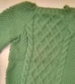 Unisex Round Neck Lattice Cable Aran Jumper, Child's Knitted Jumper, Custom Make - Image 2