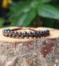 Hematite Macrame bracelet, Magnetic gemstone adjustable bracelet  - Image 1