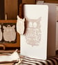 Teacher Appreciation Card & Wooden Owl Gift Set (QM2041)