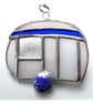 Caravan Suncatcher Stained Glass Mini Blue Camping  - Image 4