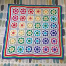Rainbow Crochet Baby Blanket