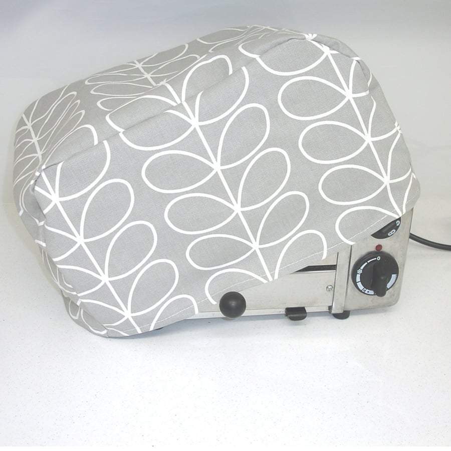 Toaster Cover Light Grey Dualit 2 Slice Toaster Dust Cover NOT PADDED