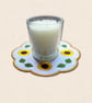 Sunflower Candle Mat - Embroidered Floral Home Decor