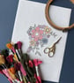 Stick and Stitch Bold Flower Embroidery Design - Image 3
